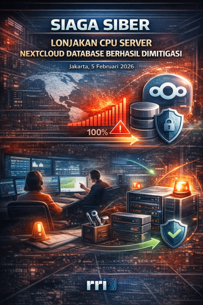 Siaga Siber: Lonjakan CPU Server Nextcloud Database Berhasil Dimitigasi